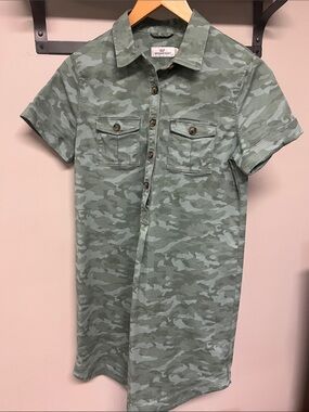 Vineyard Vines Margo Camo Shirt Dress